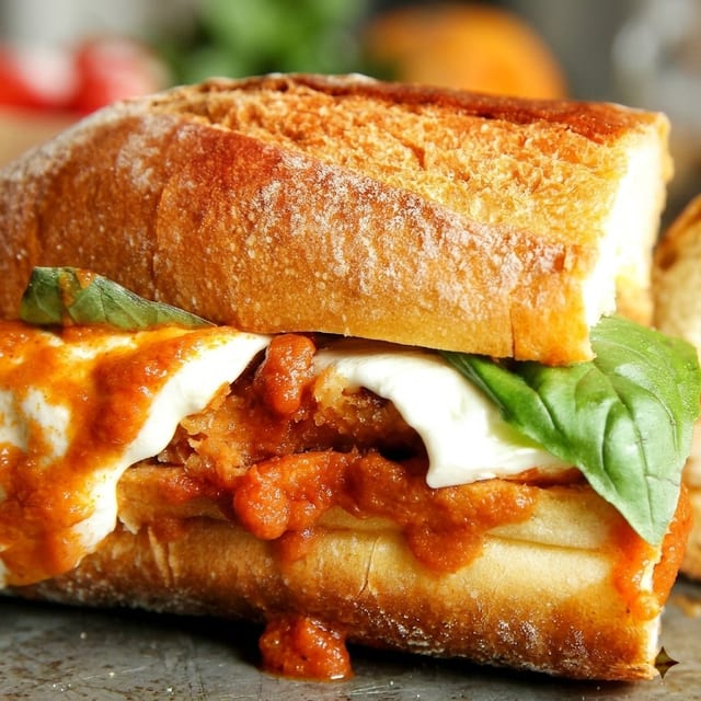 Chicken Parmesan Sub.